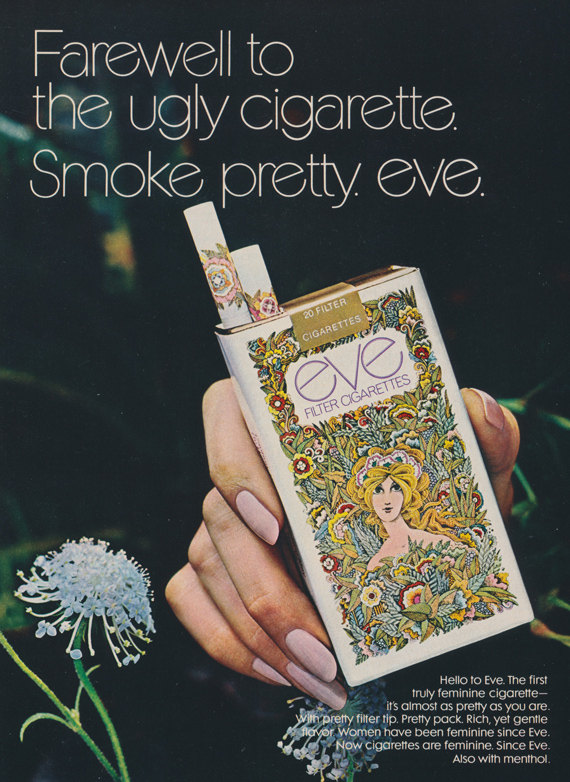 1970s Eve Cigarettes Ad
