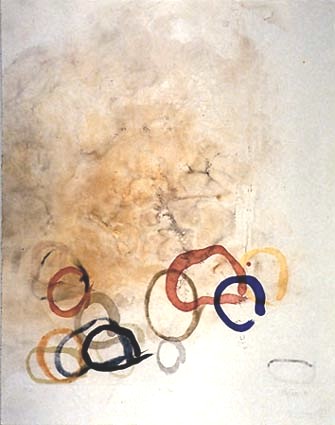 11 STONES, 1989 color spit bite, sugar lift aquatint on smoked paper 23 x 18", 58 x 46 cm 